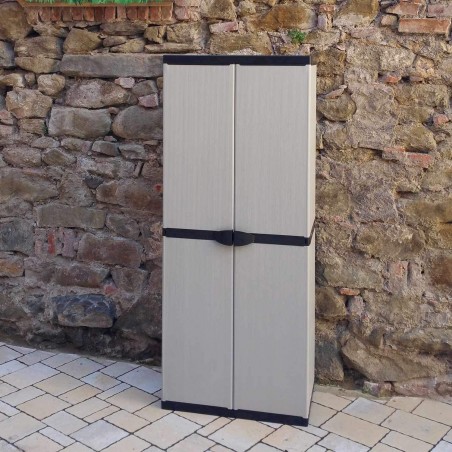 Armoire porte-balais de 68x40x168h cm Art 9234 mobile en plastique résine