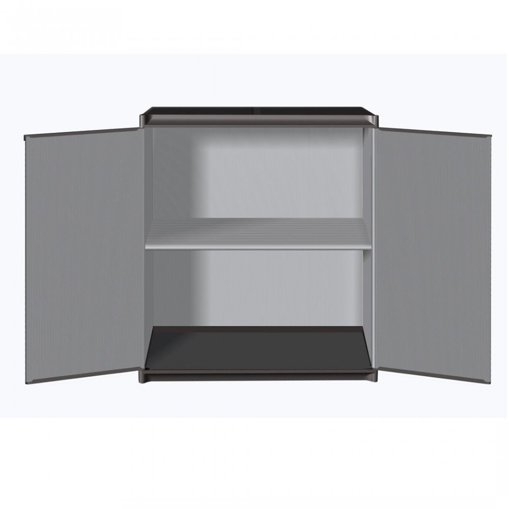 Armoire 2 portes basse 2 étages 68x39,5x85 CM...