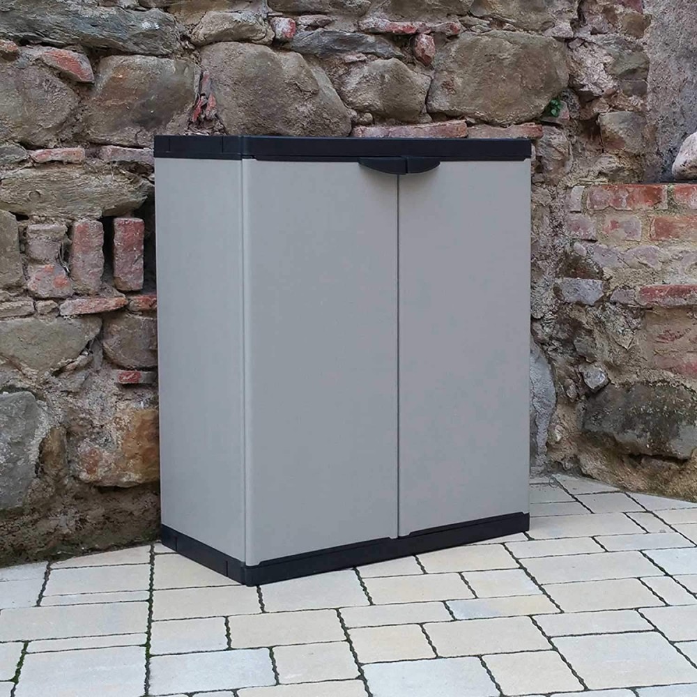 Armoire 2 portes basse 2 étages 68x39,5x85 CM...