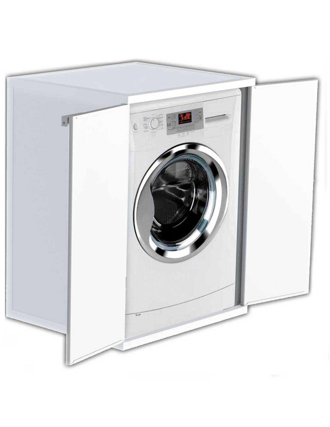 Housse pour machine à laver Résine rigide 9239, 57,5x68 cm fermeture  magnétique