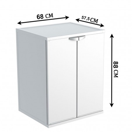 Housse pour machine à laver Résine rigide 9239,  57,5x68 cm fermeture magnétique