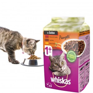 WHISKAS déjeuners pour chats en 6 sachets de 50GR avec la...