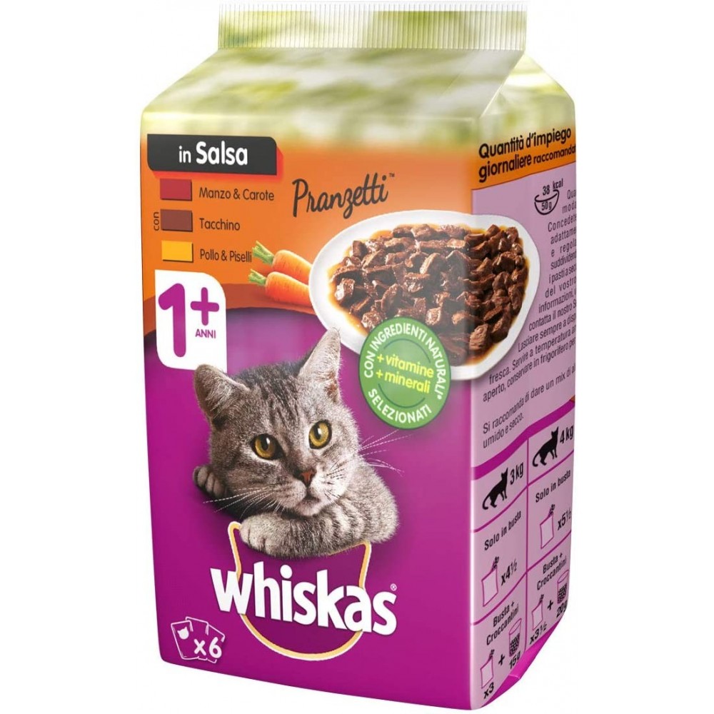 WHISKAS déjeuners pour chats en 6 sachets de...