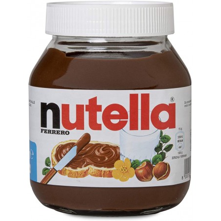 Boîte en verre Ferrero Nutella 600gr crème de noisette et de cacao