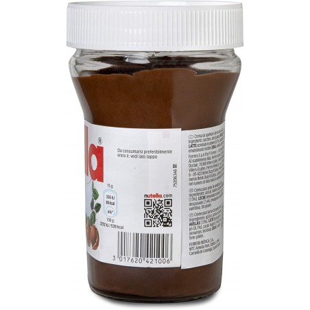 Boîte en verre Ferrero Nutella 600gr crème de noisette et de cacao