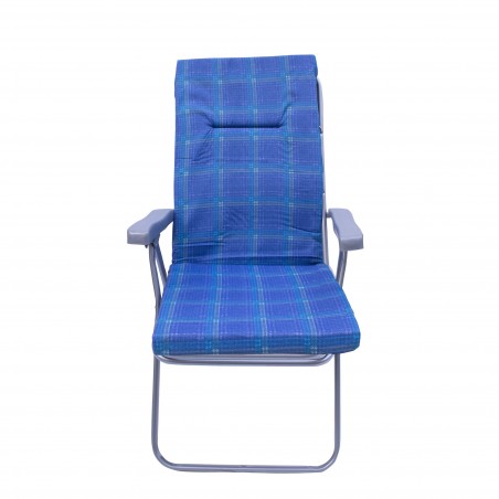 Chaise longue BOSTON pliante et inclinable 068250 avec repose-pieds amovible