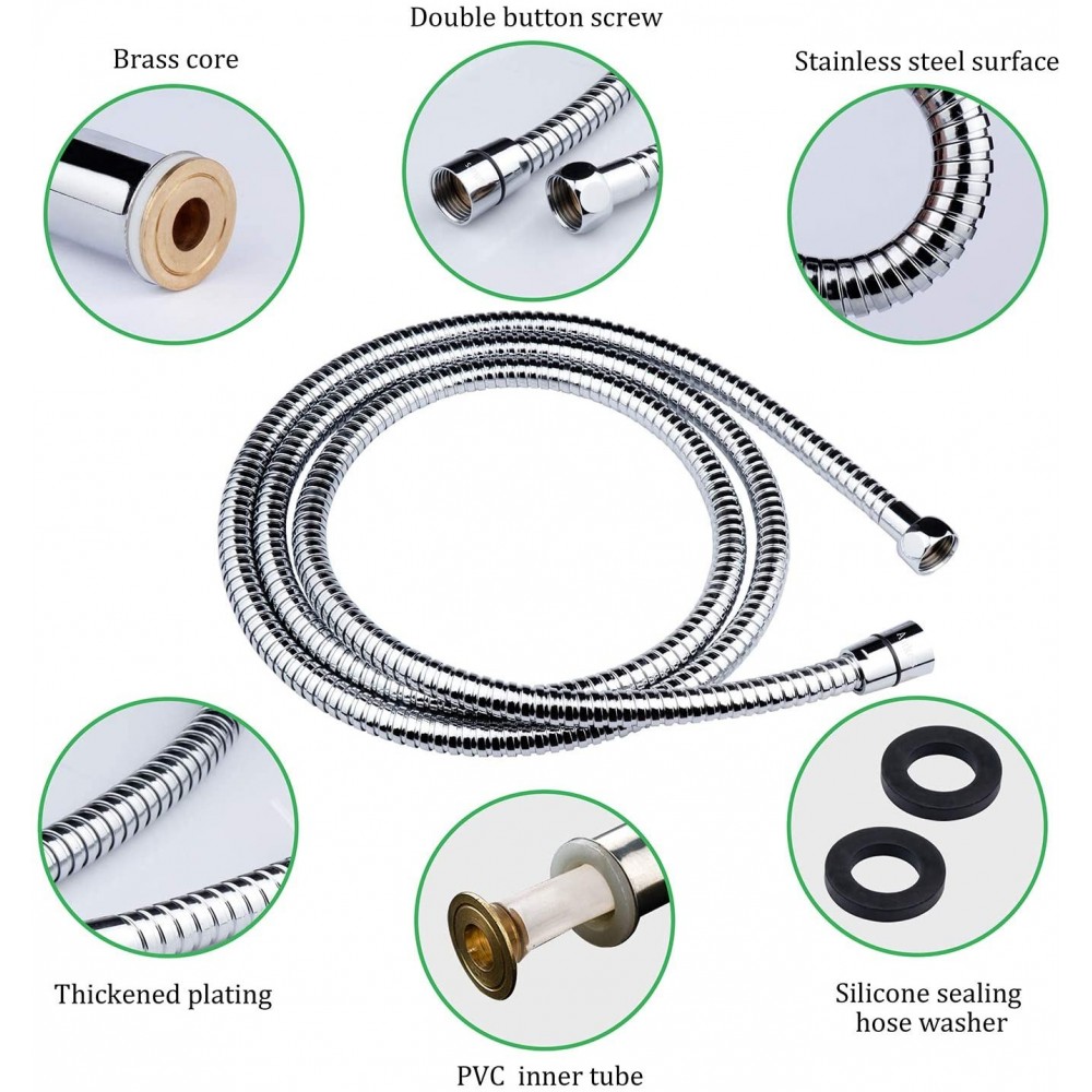 RILUX Flexible 150 cm en métal pour douche...