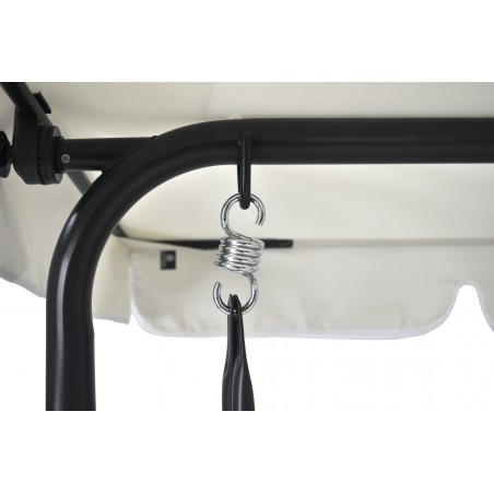 Bascule Beige 3 places 349005 structure acier 170x110x152cm tube 16mm