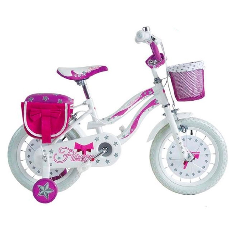 Vélo BKT FIOCCO taille 14 vélo pour petite fille âge 4 - 6 ans avec roues