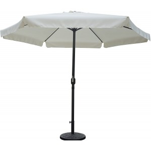 Parasol de jardin rond 3 x h2,4 mt avec Frange Round...