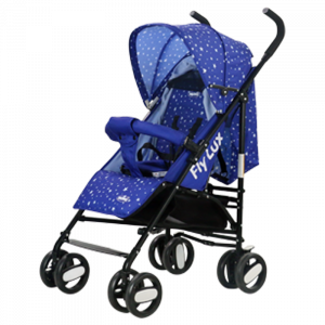 Poussette NUNU' Fly Lux NU-S200-BL bleue avec étoiles...