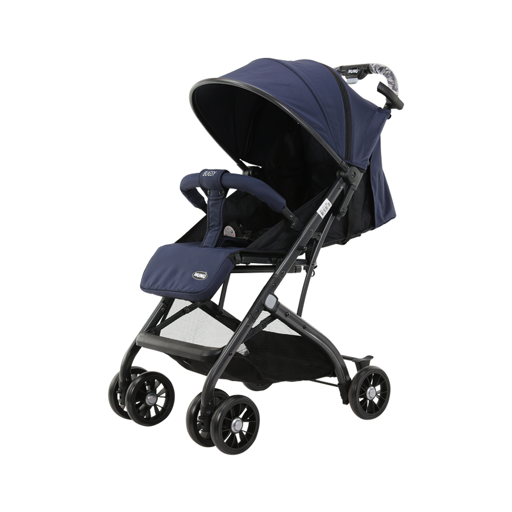 Poussette NUNU' BUGSY NU-C1-BL couleur BLEU pliant 516629 Chariot couvre-jambes