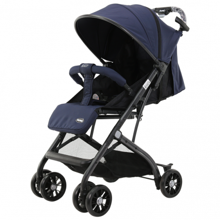 Poussette NUNU' BUGSY NU-C1-BL couleur BLEU pliant 516629 Chariot couvre-jambes