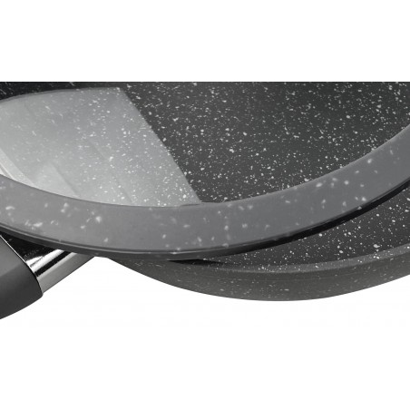 Ensemble de 3 poêles 255004 Dgbavaria 6pz 20-24-28 en pierre couvercle induction