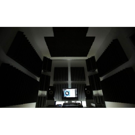 FUBUCA kit 12 Panneaux acoustiques Polyuréthane angulaires Bass Trap 12x12x24cm