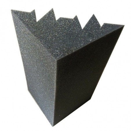 FUBUCA kit 12 Panneaux acoustiques Polyuréthane angulaires Bass Trap 12x12x24cm