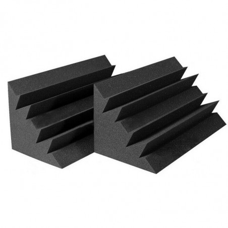 FUBUCA kit 12 Panneaux acoustiques Polyuréthane angulaires Bass Trap 12x12x24cm