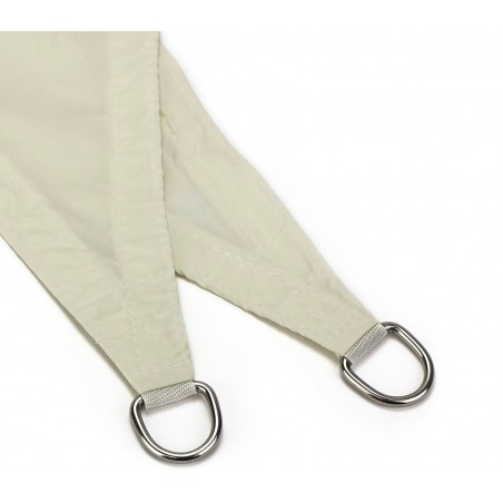 Drap ombragé CARRÉ 482445 Beige 5x5m attaches renforcées et corde en nylon
