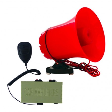 Mégaphone De voiture, PVC, avec amplificateur USB pour annonces de publicité MP3