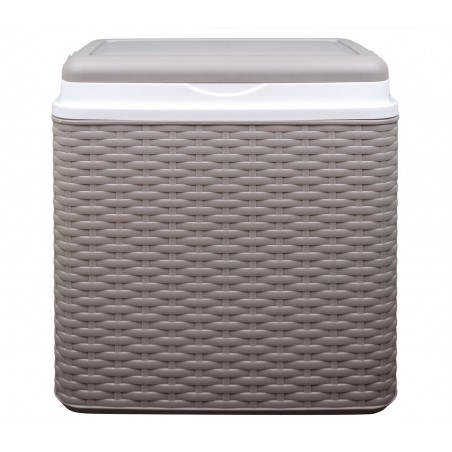 ADRIATIC 271674 Réfrigérateur portable 24 litres,PP GRIS trame RATTAN 40x37x23cm