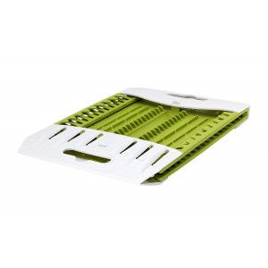 871124 Égouttoirs Économiseur d’espace pliable à haute capacité avec porte-couverts 2