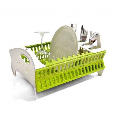 871124 Égouttoirs Économiseur d’espace pliable à haute capacité avec porte-couverts 871124 Égouttoirs Économiseur d’espace pliable à haute capacité avec porte-couverts