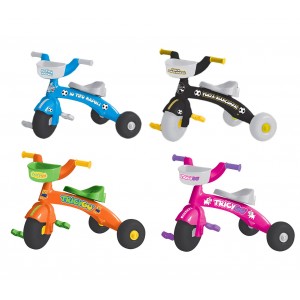 Tricycle TRICYGO premiers pas GV avec pédales 3 roues en 4 variantes de couleur