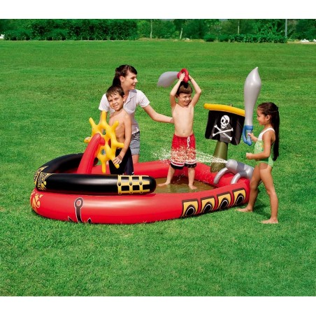Piscine Play Center Pirates BESTWAY 53041 canon de pulvérisation 190x140x96 cm
