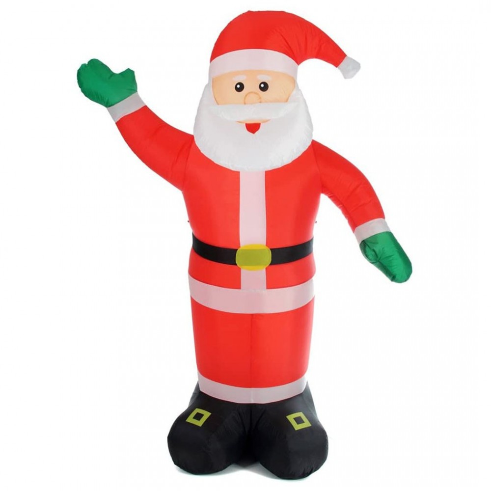 Père Noël gonflable 180h cm 785219 avec éclairage LED protection IP44