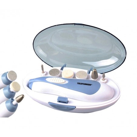 22255-Set manucure et pédicure électrique avec 6 accessoires - Telefunken
