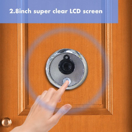 Écran électronique caméra display digital couleur LCD 2,8 " zoom 3x peephole