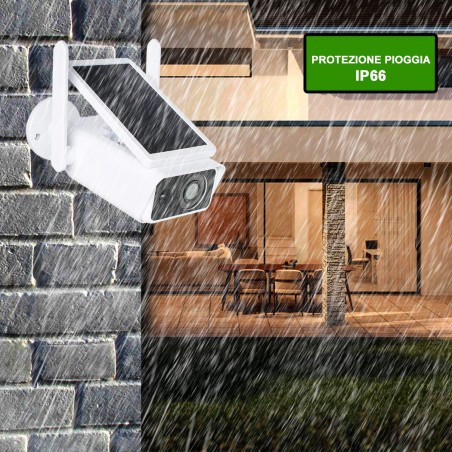 Caméra ip Wifi 717222 avec charge solaire caméra CMOS IP66 2MP avec app