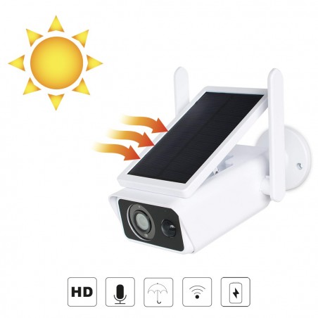 Caméra ip Wifi 717222 avec charge solaire caméra CMOS IP66 2MP avec app