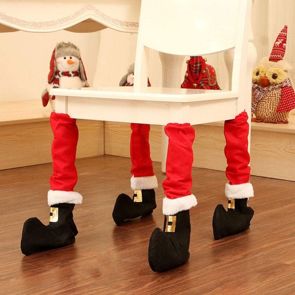 Set de 4 couvre-pieds de Noël 6145015...