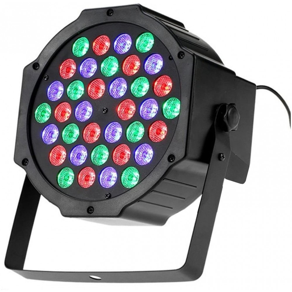 Phare strobo rgb projecteur 36 led coloré 000364 effet de disque 4 modes