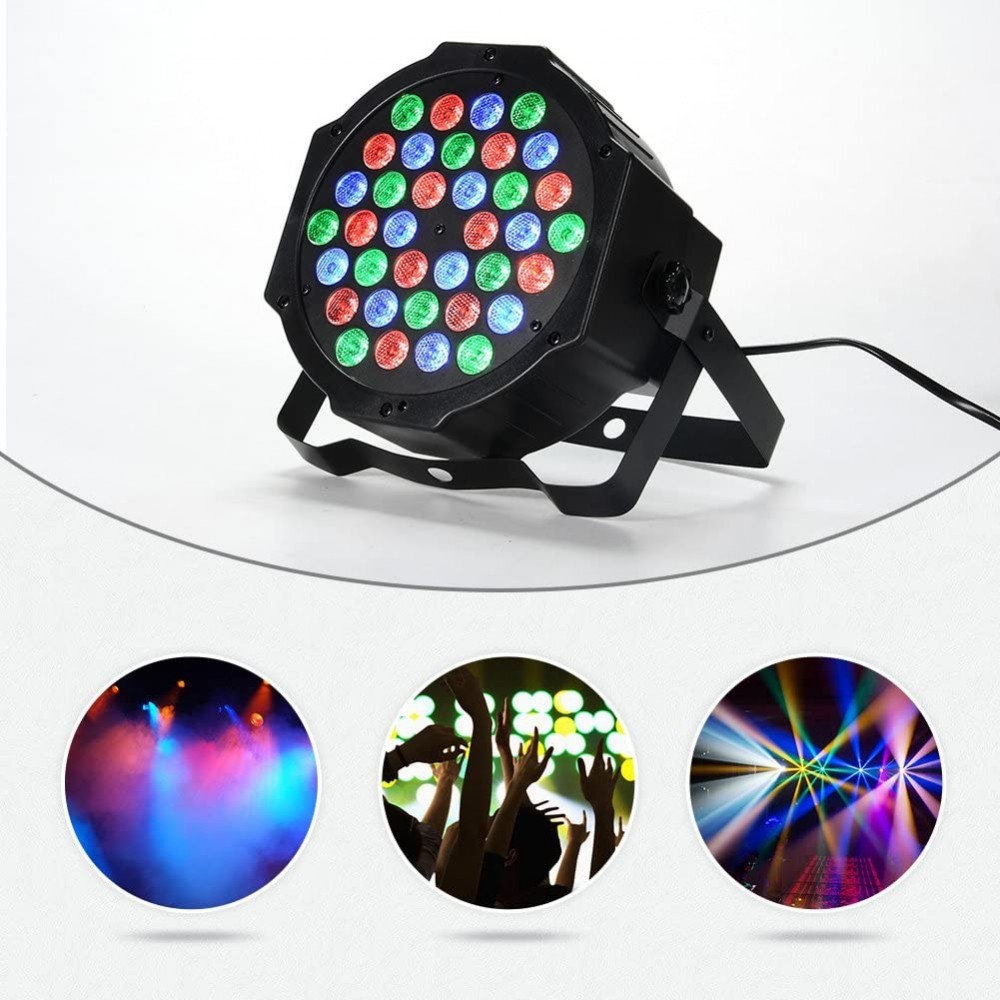 Phare strobo rgb projecteur 36 led coloré...