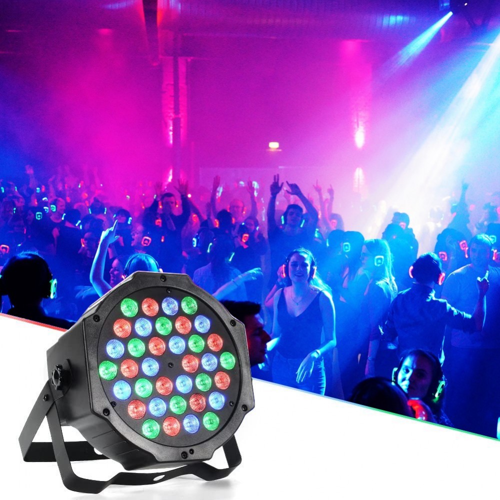Phare strobo rgb projecteur 36 led coloré...