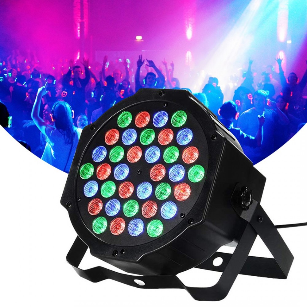 Phare strobo rgb projecteur 36 led coloré...
