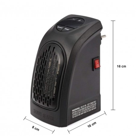 Poêle électrique puissance 350 Watts 871903 chauffe jusqu’à la température 32 dB