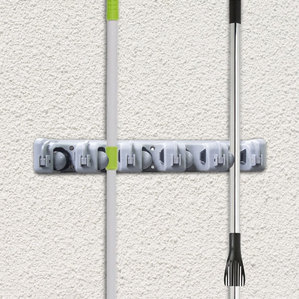 Porte-balais avec 6 crochets d’économie...