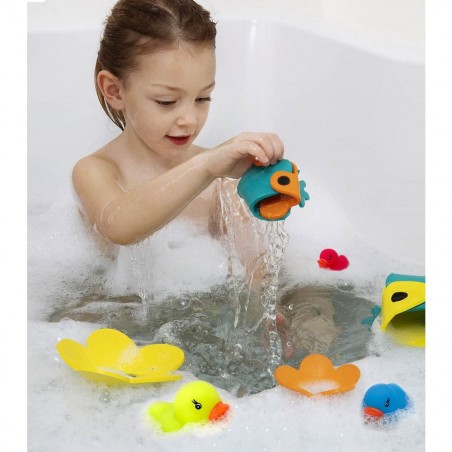 Set de 12 canards en caoutchouc 5 cm 929910 pour baignoire couleurs assorties