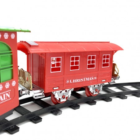 Train de Noël et piste 556234 circonférence de 75cm avec lumières et des sons