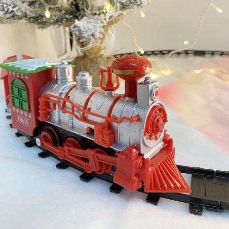 Train de Noël et piste 556234 circonférence de 75cm avec lumières et des sons