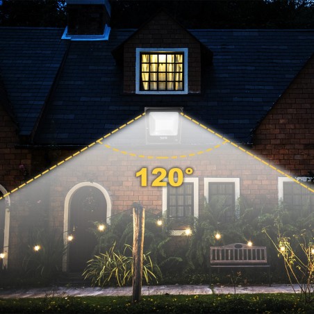 Phare extérieur led mur lumière 50W étanche 115837 IP66 6500K lumière froide