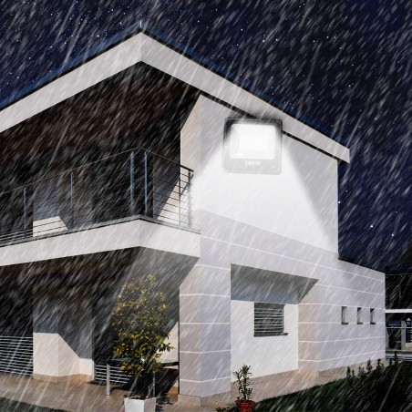 Phare extérieur led mur lumière 100W étanche 115844 IP66 6500K lumière froide