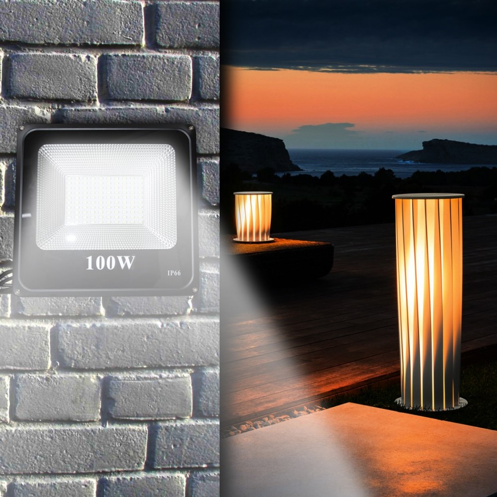 Phare extérieur led mur lumière 100W étanche...