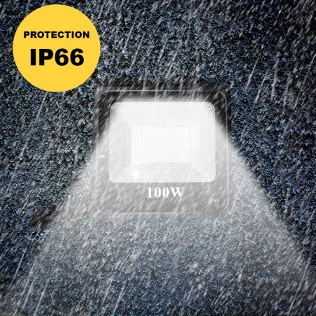 Phare extérieur led mur lumière 100W étanche 115844 IP66 6500K lumière froide