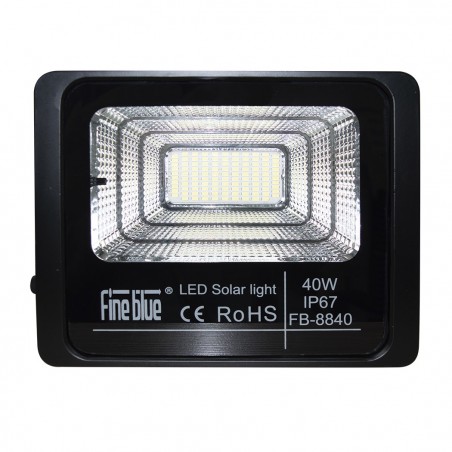 Phare led avec recharge solaire 40W étanche IP67 FB-8840 6500K lumière froide