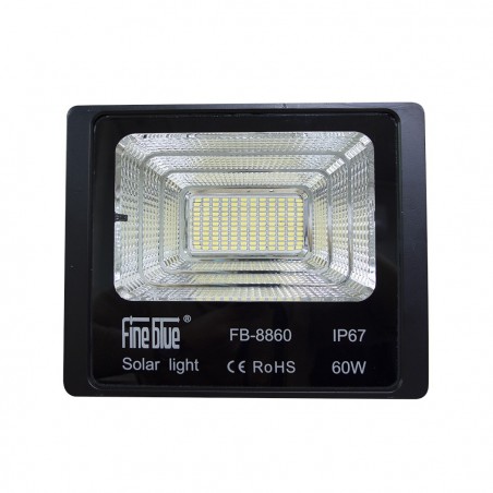 Phare led avec recharge solaire 60W étanche IP67 FB-8860 6500K lumière froide