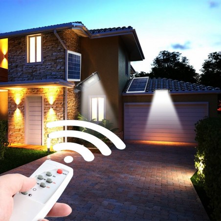 Lampadaire conduit smd à charge solaire 000114 avec télécommande 60W et support